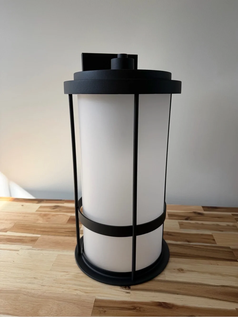 New Generation Lighting Wilburn Black 20” Outdoor Wall Lantern